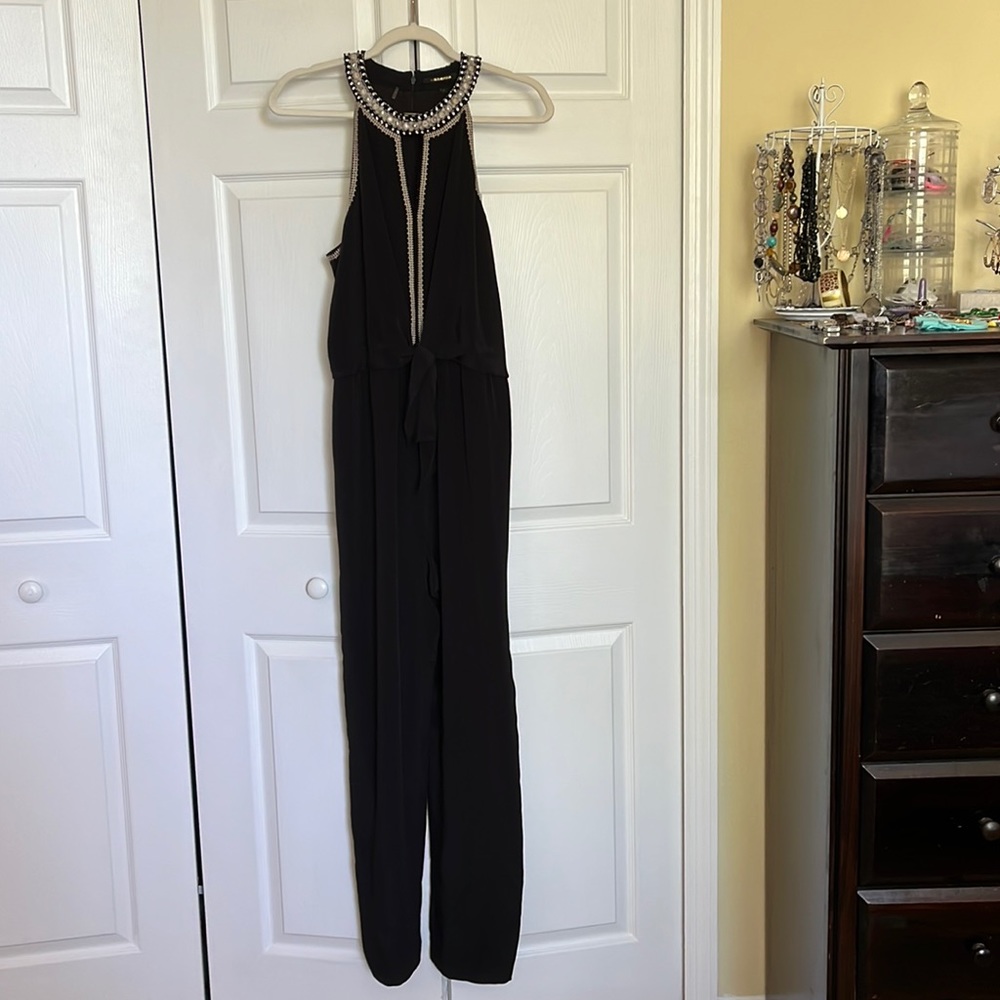 KOBI HALPERIN Amata Beaded Jumpsuit: Size 8: New with Tags